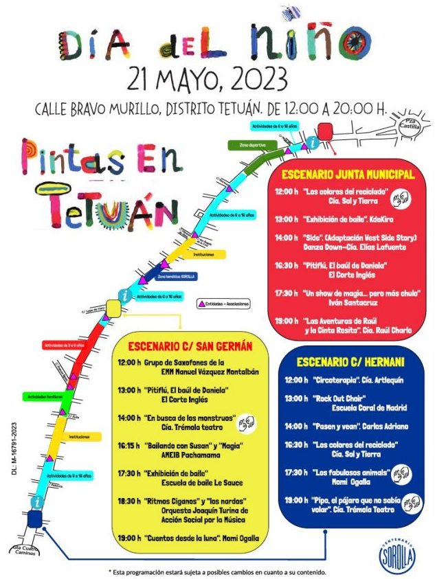 Tetuán celebra el Día del Niño, con tres escenarios y numerosas actividades